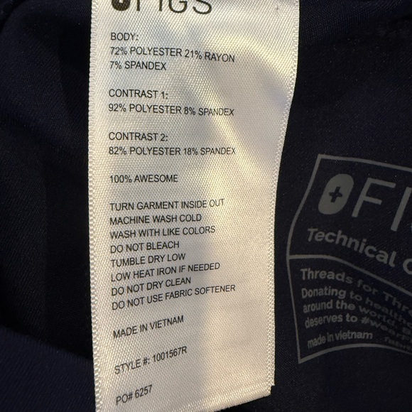 FIGS Isabel High Waist Wide Leg Scrub Pants M EUC 8 Pocket 1001566R - Picture 14 of 14